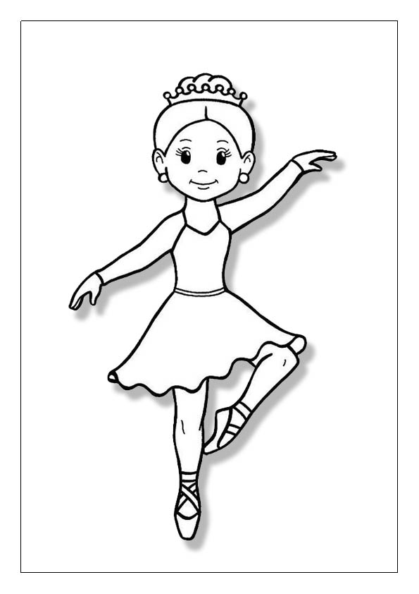 Coloring Page Dancer