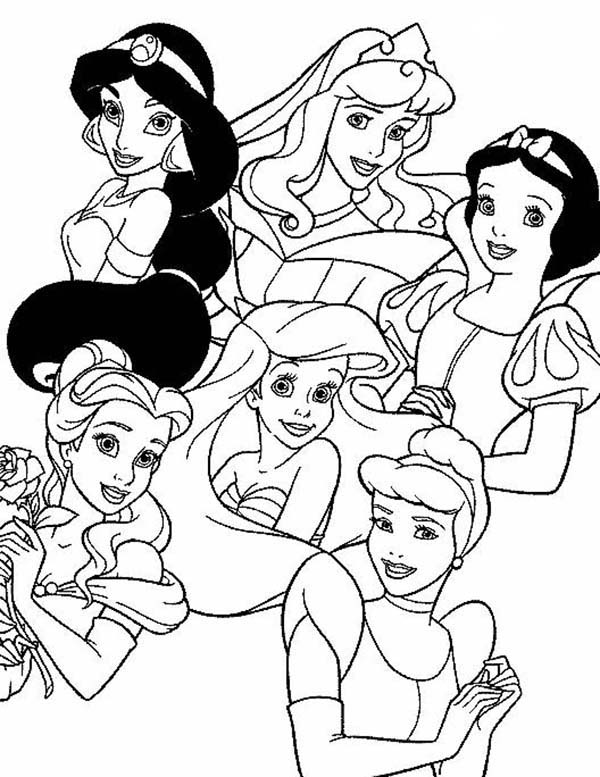 Coloring Page Disney Princess