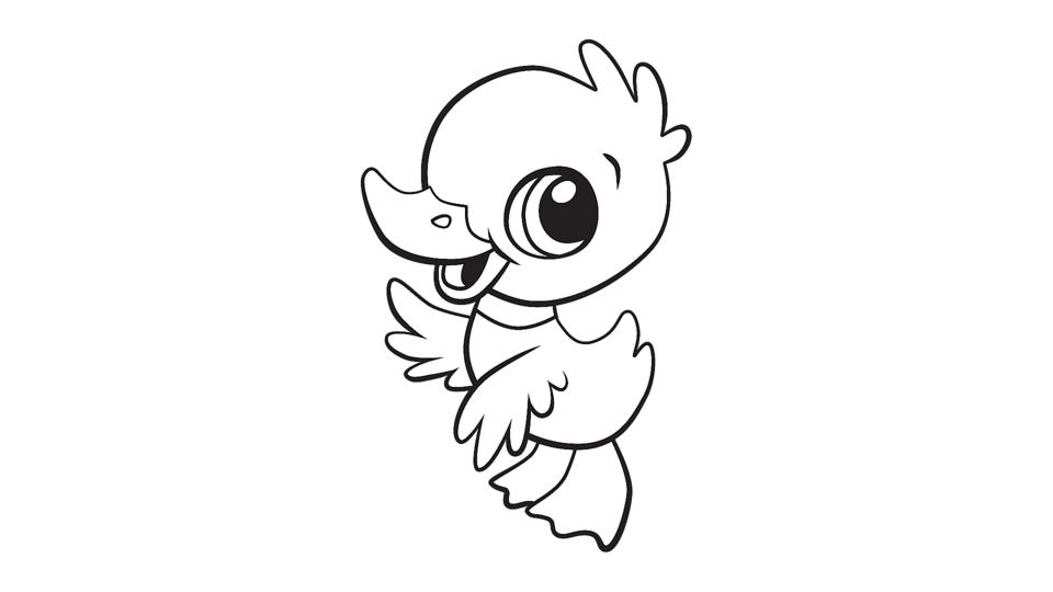 Coloring Page Duck