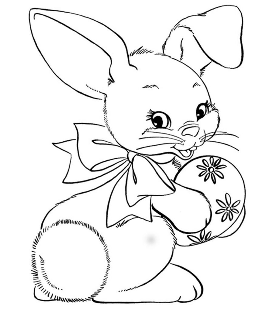 Coloring Page Easter Bunny
