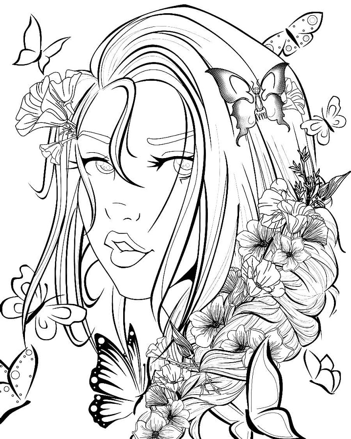 Coloring Page Girl