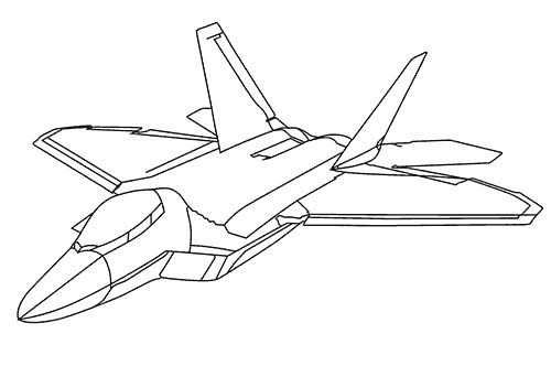 Coloring Page Jet