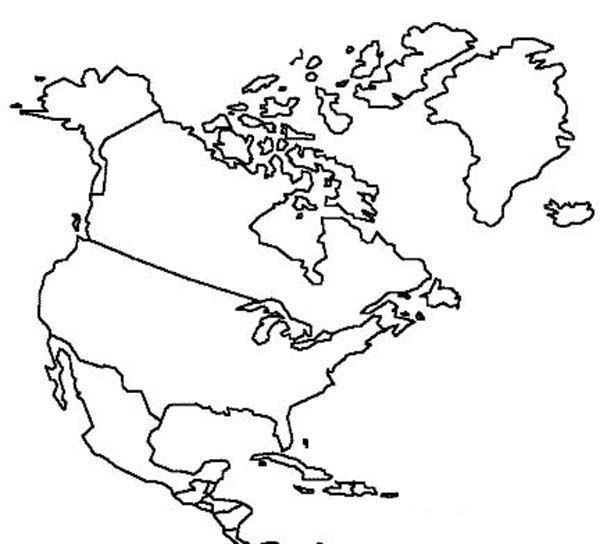Coloring Page North America