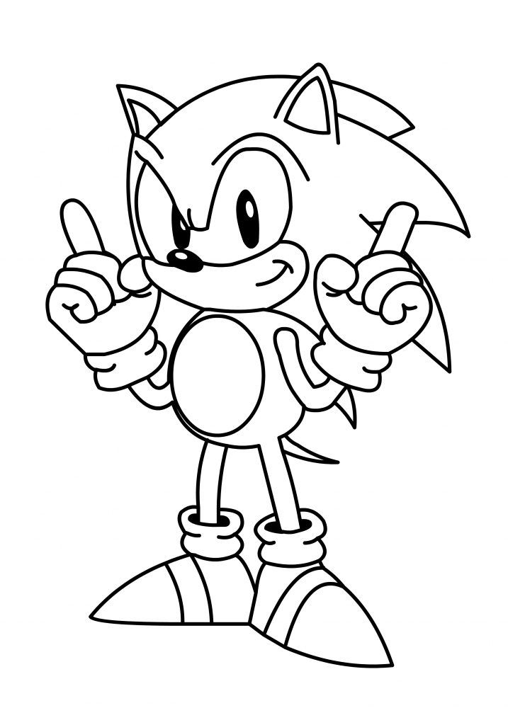 Coloring Page Sonic