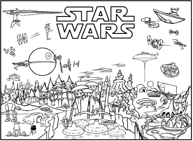 Coloring Page Star Wars
