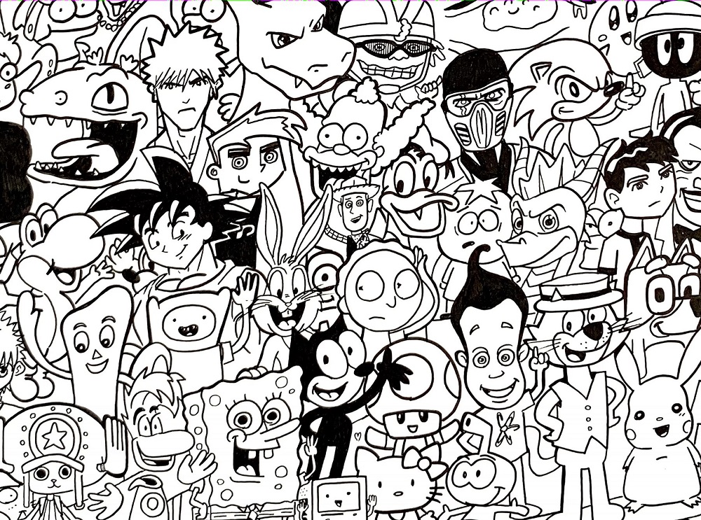 Coloring Pages 90s Cartoons & coloring book.