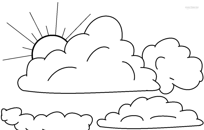 Coloring Pages Clouds