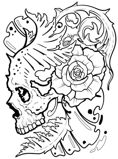 Cool Tattoo Coloring Pages