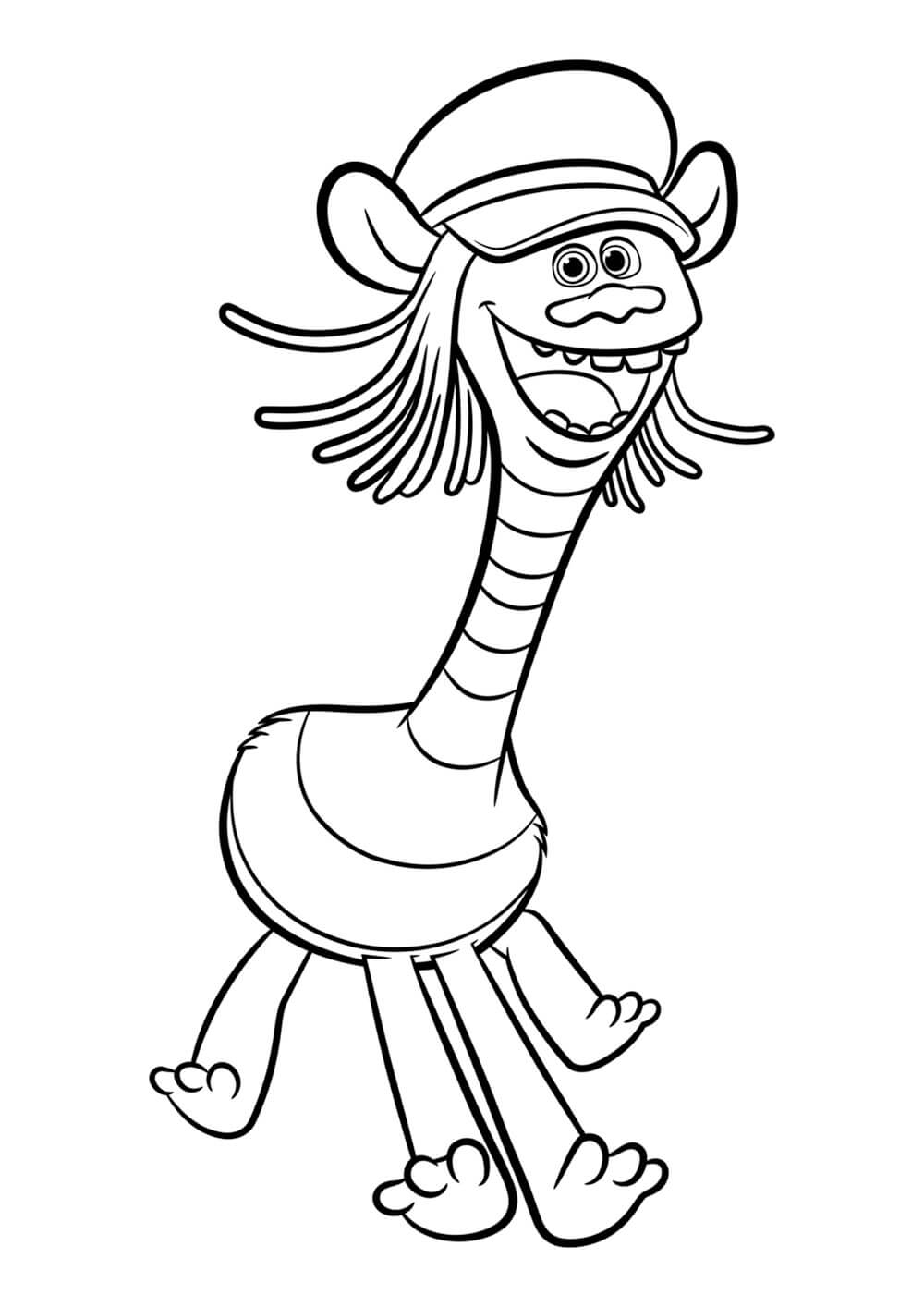 Cooper Trolls Coloring Pages