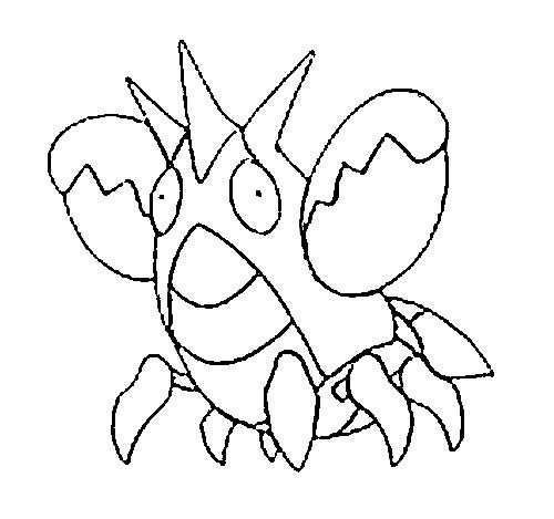 Corphish Coloring Page