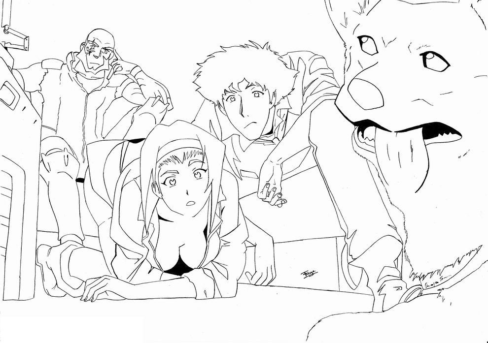 Cowboy Bebop Coloring Page