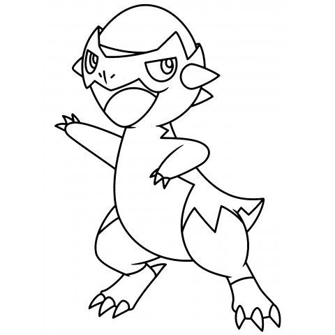 Cranidos Coloring Page