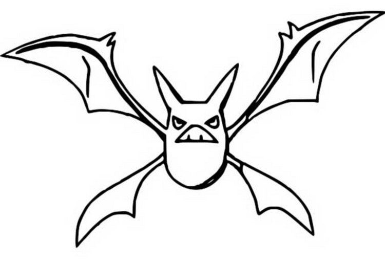 Crobat Coloring Page