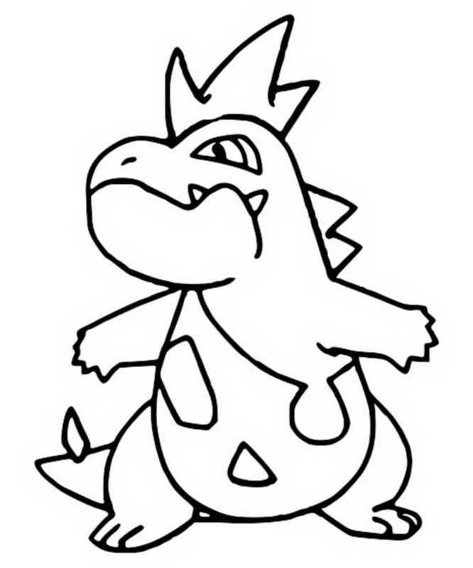 Croconaw Coloring Page