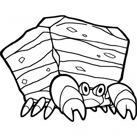 Crustle Coloring Page