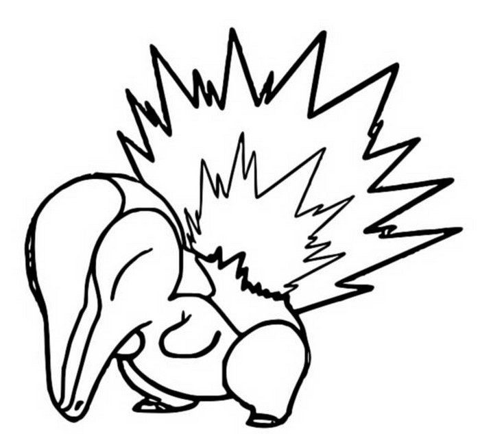 Cyndaquil Coloring Page