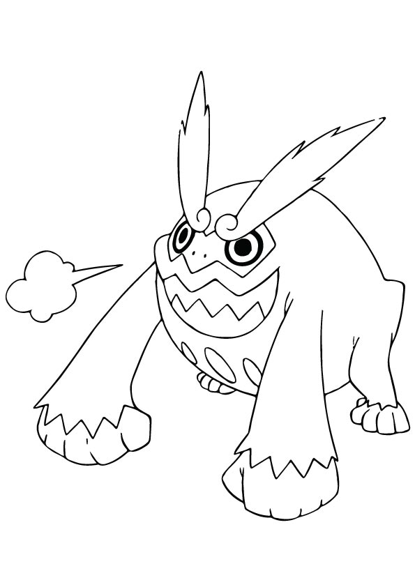 Darmanitan Coloring Page