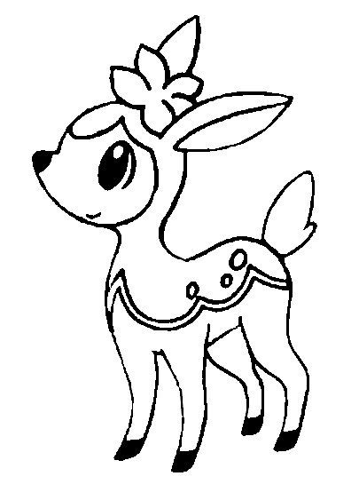 Deerling Coloring Page