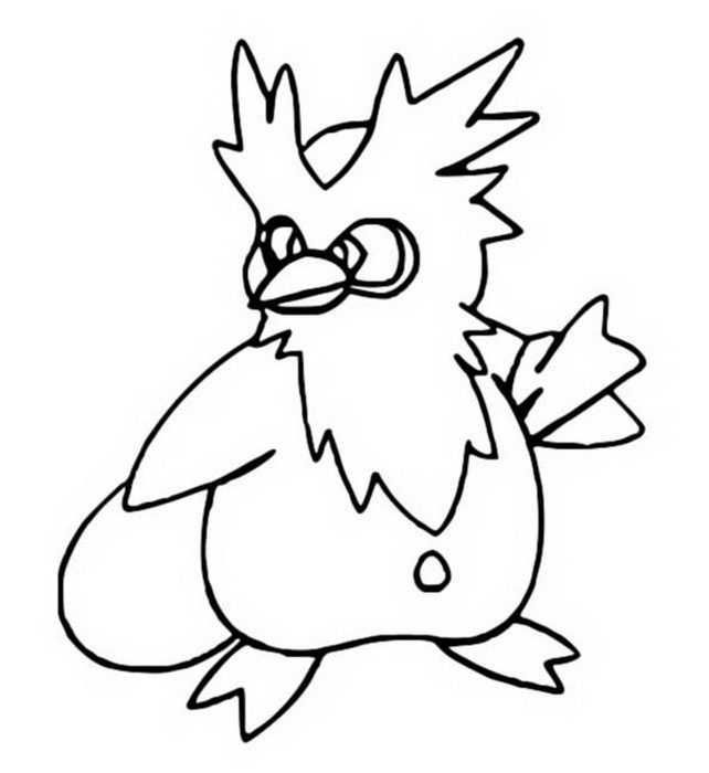 Delibird Coloring Page