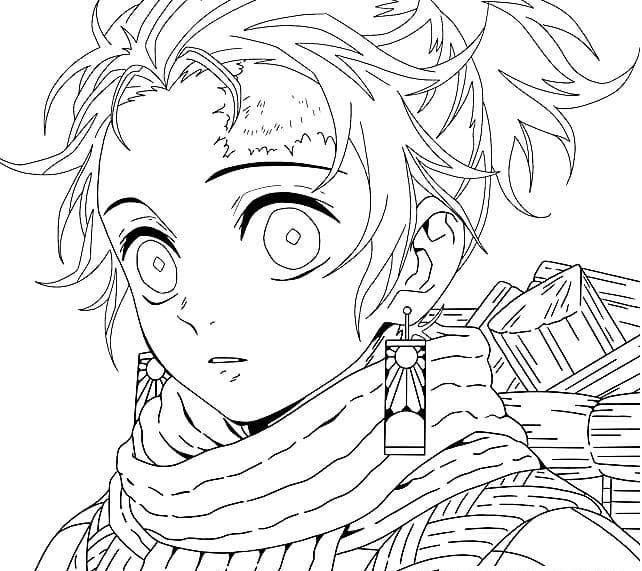 Demon Slayer Tanjiro Coloring Pages