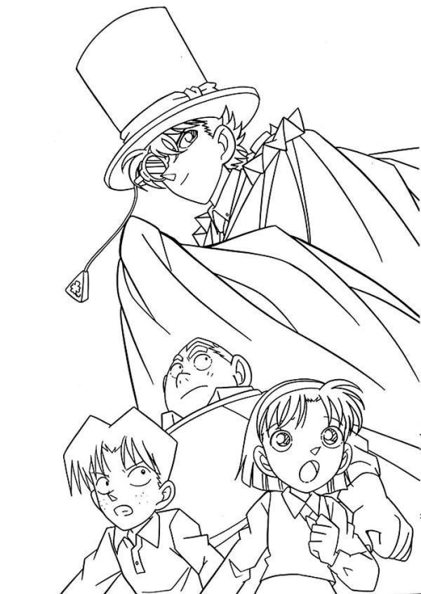 Detective Conan Poster Coloring Pages