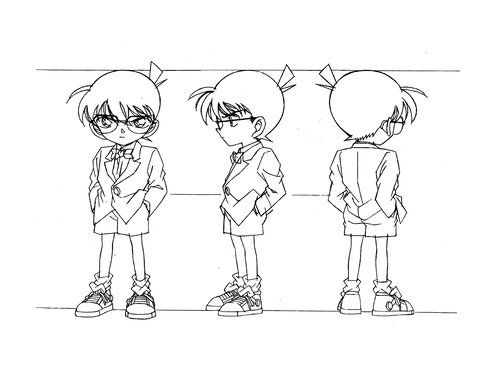 Detective Conan Coloring Page Free