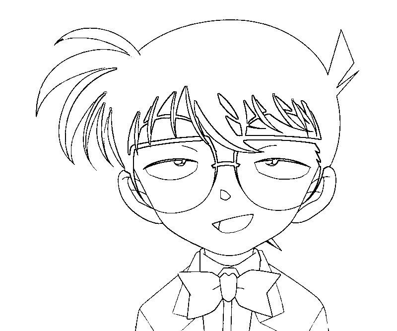 Printable Detective Conan coloring page