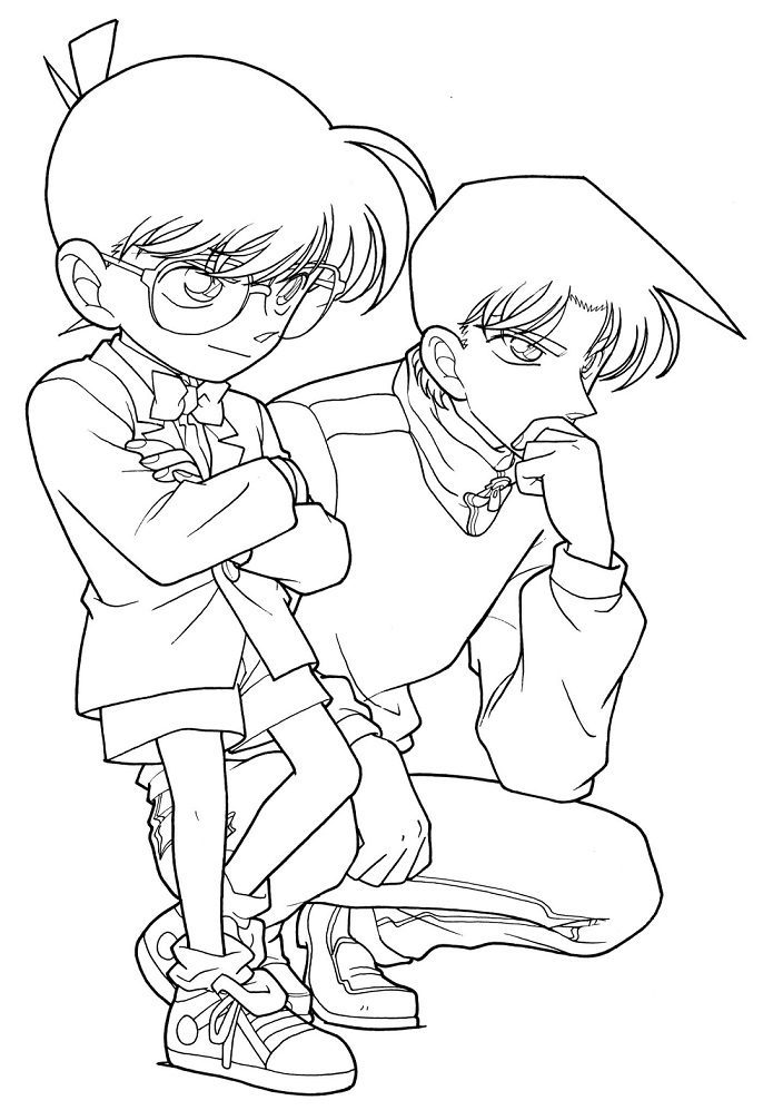 Printable Detective Conan coloring pages