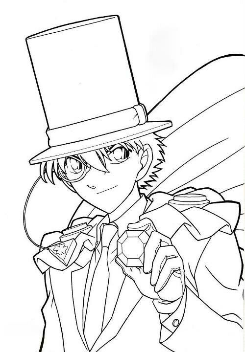 Detective Conan Coloring Page adult