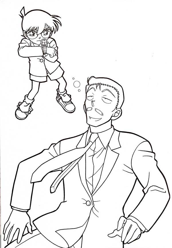 Detective Conan Coloring Pages Anime