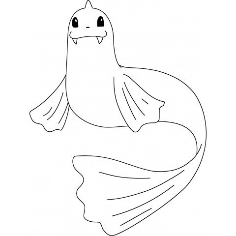 Dewgong Coloring Page