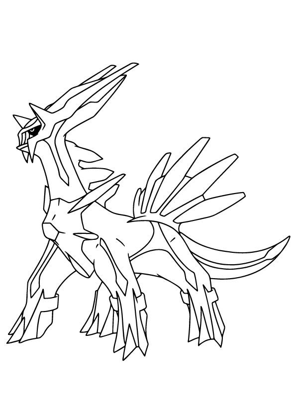 Dialga Coloring Page