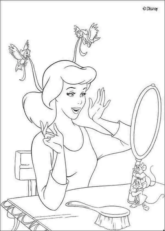 Free Cinderella Coloring Pages