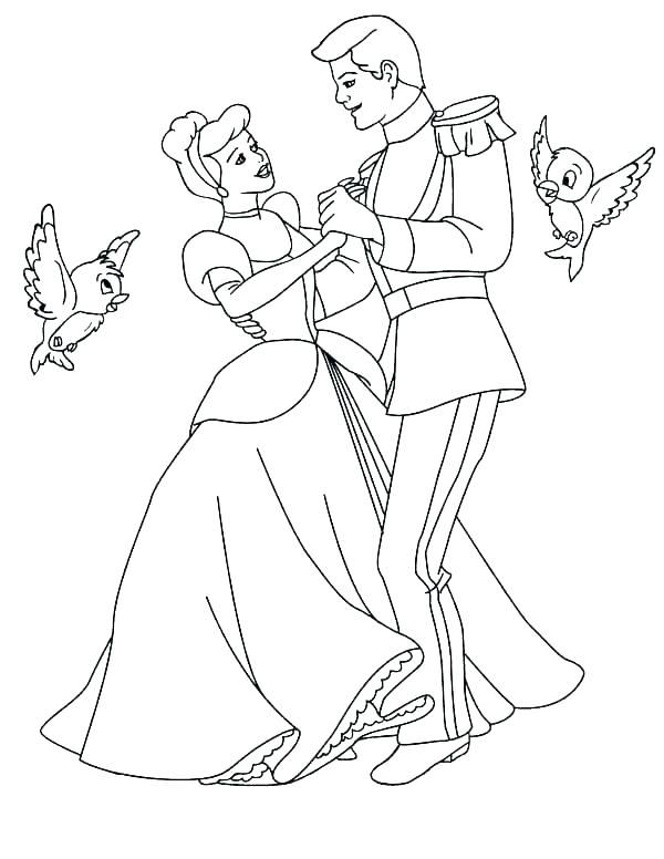 Printable Cinderella Coloring Page