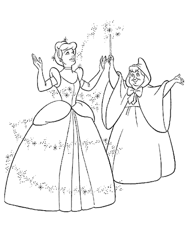 Cinderella Coloring Pages