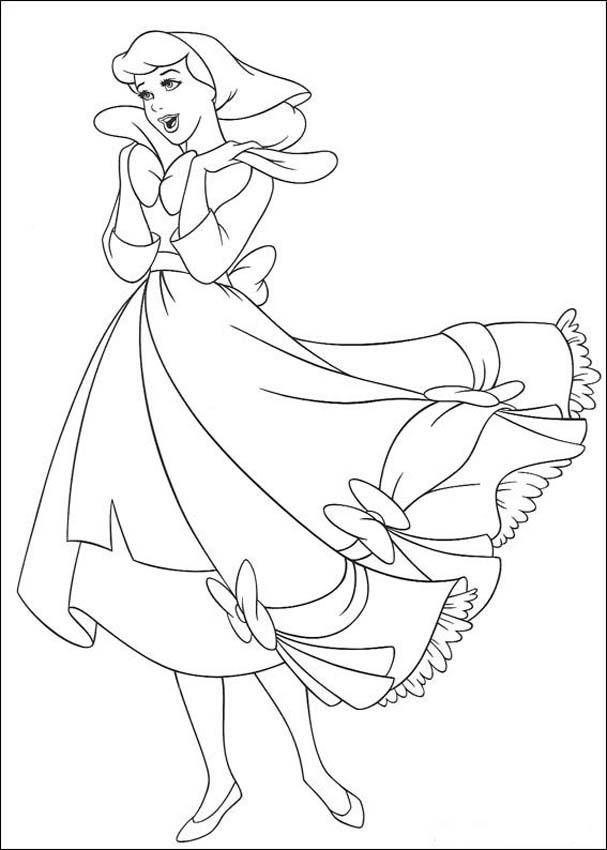 Cinderella Free Coloring Pages