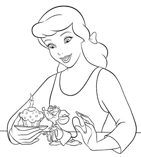 Cinderella Printable Coloring Pages