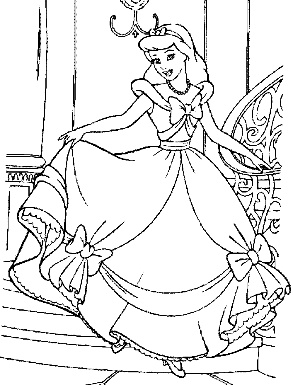Free Cinderella Coloring Page