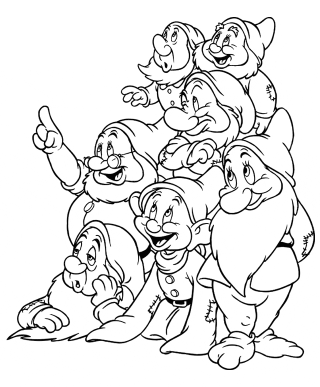 Dwarfs Coloring Pages
