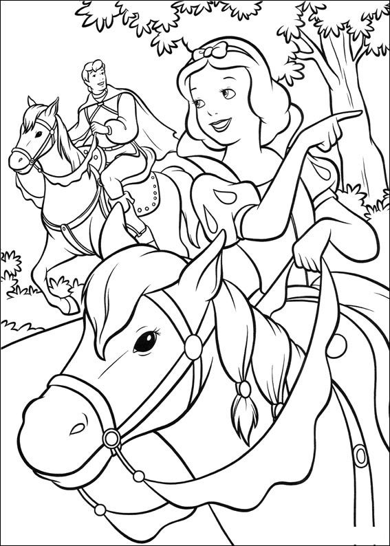 Snow White Coloring Page