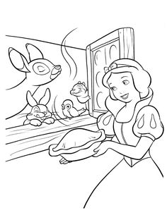 Snow White Coloring Pages