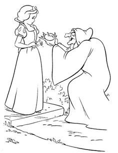 Snow White Coloring Page Free
