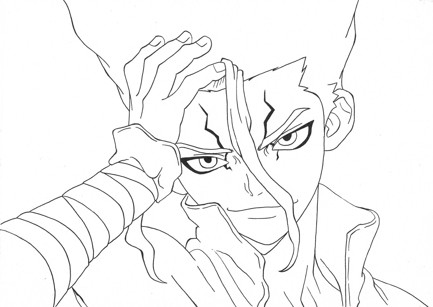 Dr Stone Coloring Page