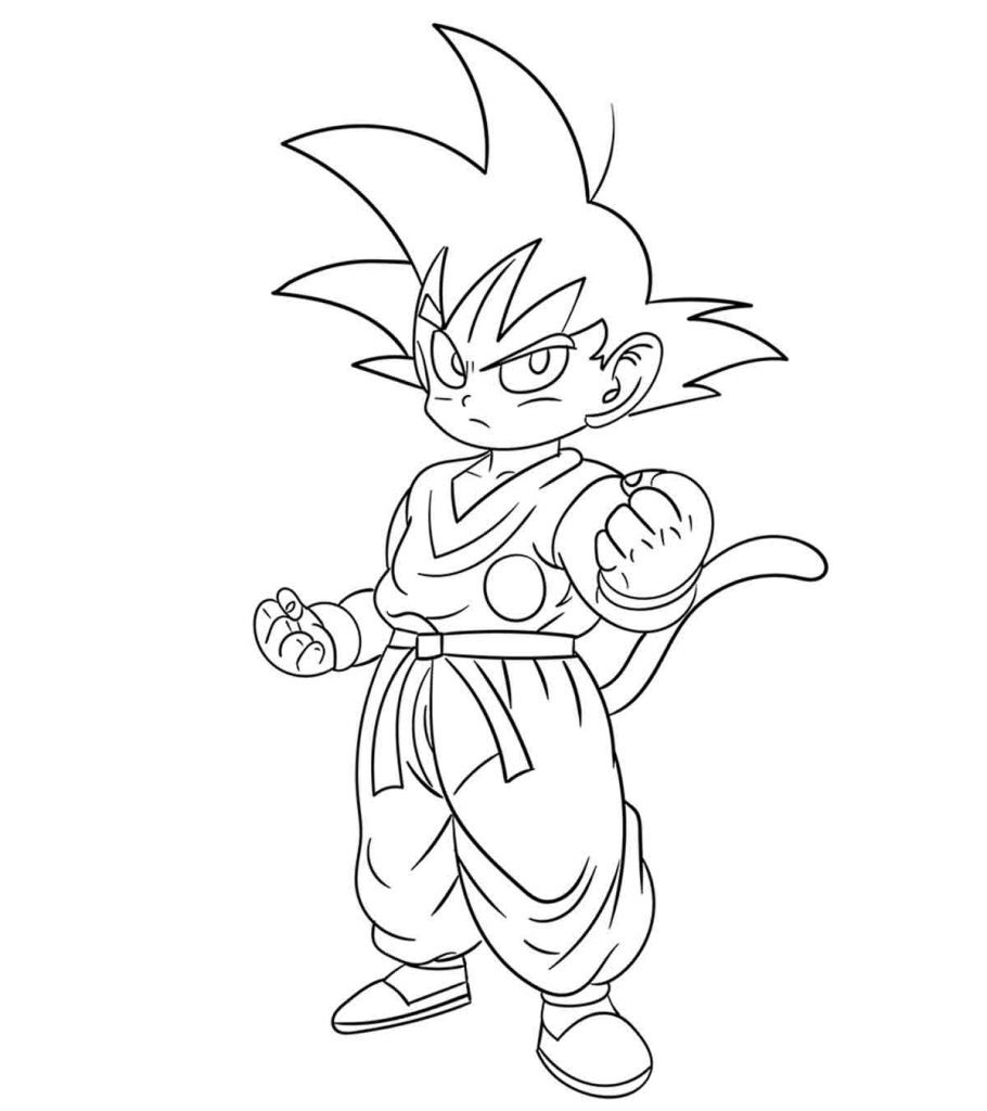 Dragon Ball Coloring Page for Kids