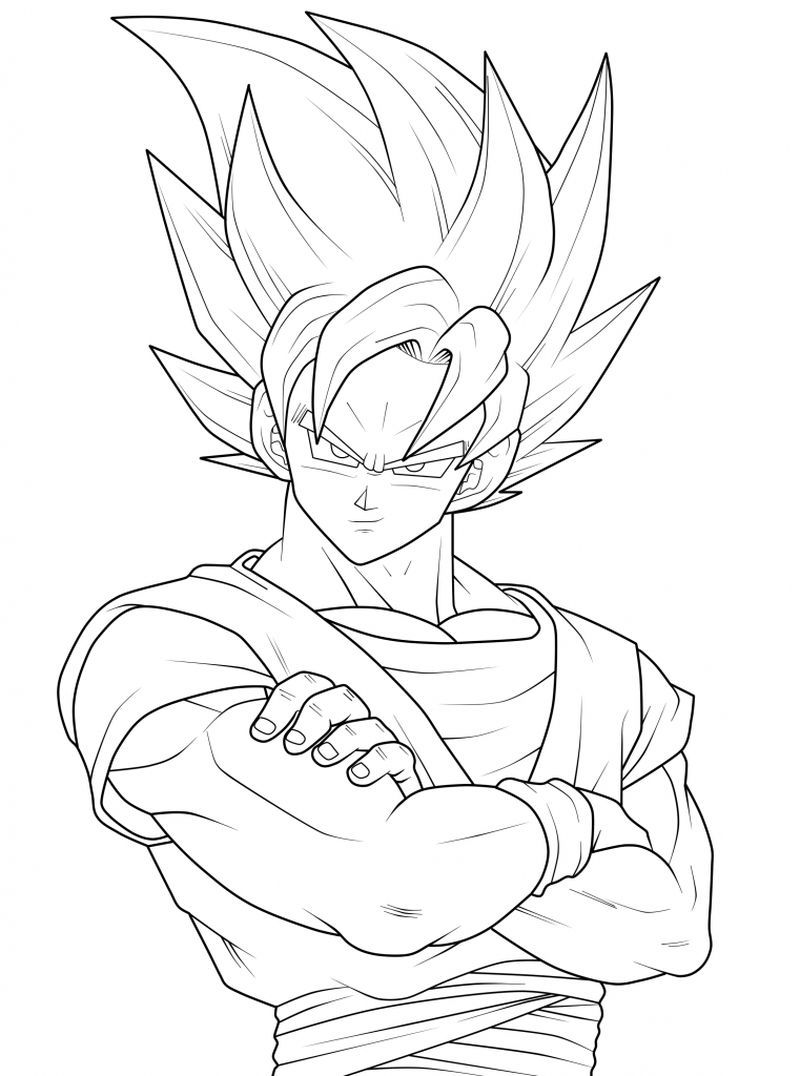 Goku Coloring Pages Printable