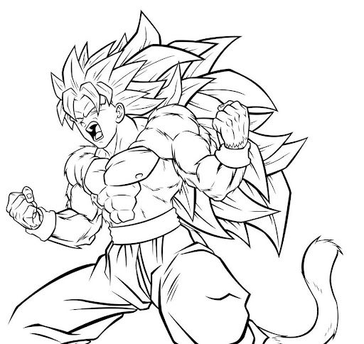 Dragon Ball Goku Coloring Pages