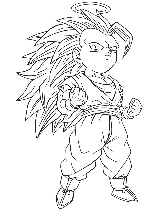 Dragon Ball Gotenks Coloring Pages