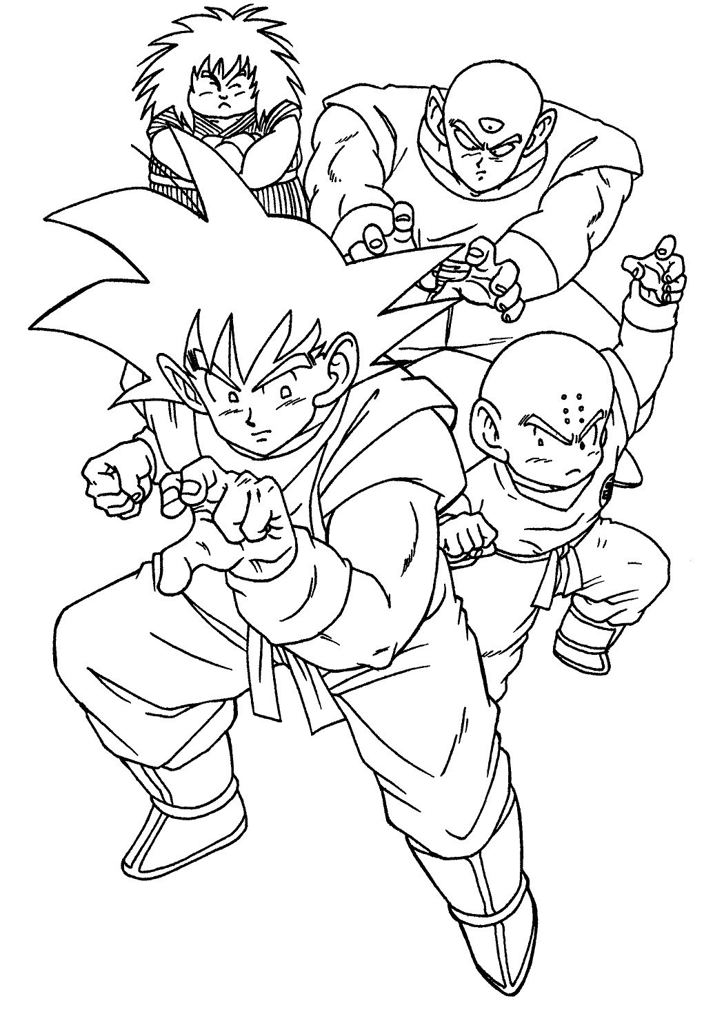 Dragon Ball Poster Coloring Page