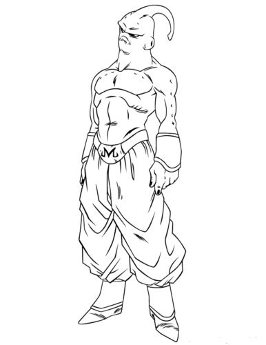 Majin Buu Coloring Pages