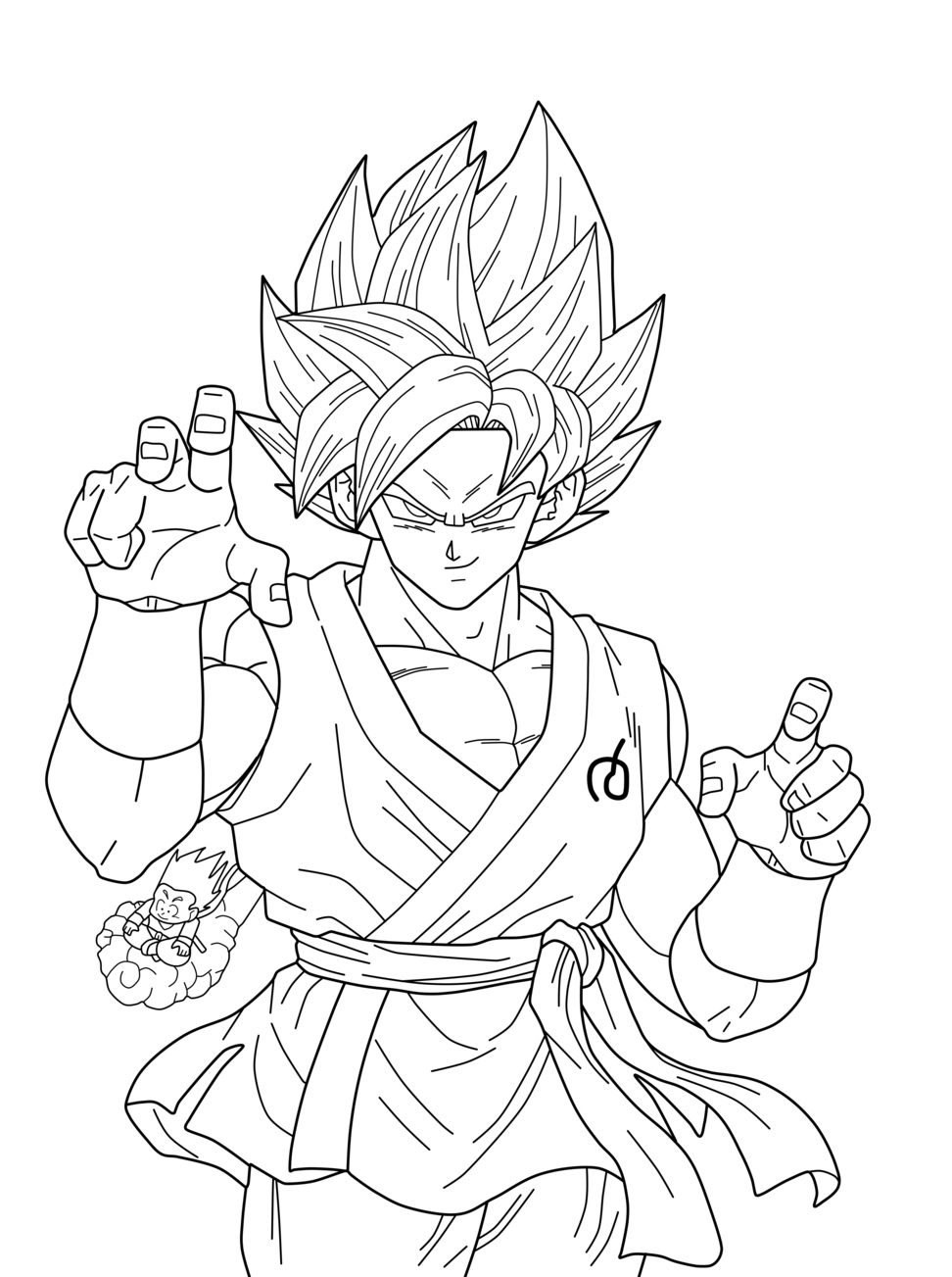 Dragon Ball 2 Coloring Page